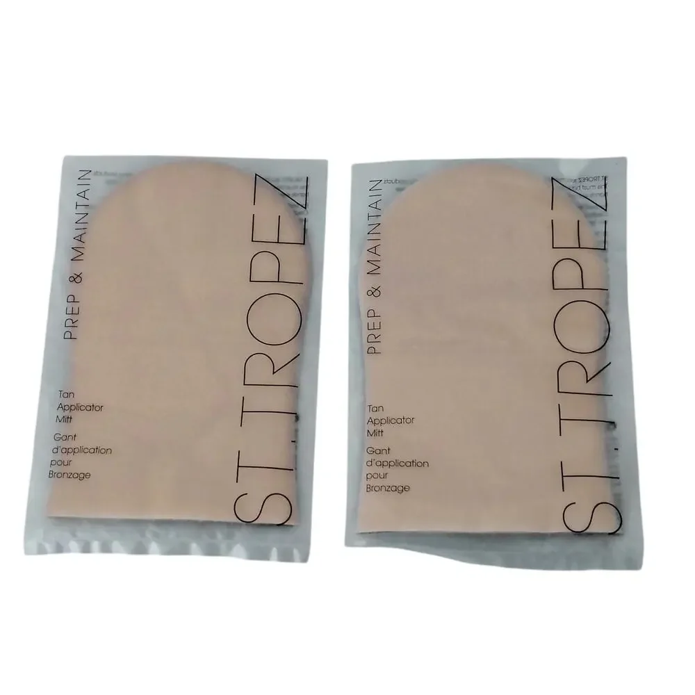Lot of 2 St. Tropez Self Tan Applicator Mitt Gloves Prep & Maintain NEW